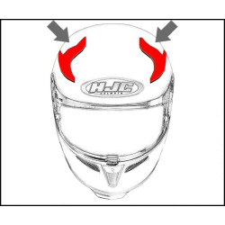 HJC ventilace FG-17 Horní white