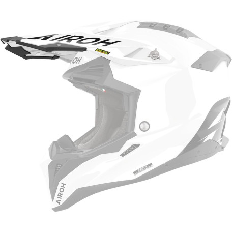 Kšilt pro přilbu AVIATOR 3 (nové logo), AIROH (bílá)