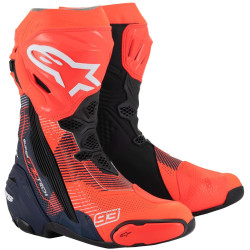 Boty SUPERTECH R VENTED limitovaná edice MM93 MARC MARQUEZ, ALPINESTARS (červená fluo/tmavě modrá/černá) 2025