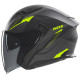 Přilba N130 Myst, NOX (černá matná, žlutá fluo) 2025