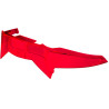 Aerodynamický stabilizátor pro přilby AERO, CASSIDA - ČR (červený probarvený polykarbonát plast)