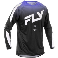Dres EVOLUTION, FLY RACING - USA 2025 (černá/bílá/fialová)