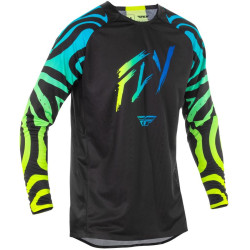 Dres EVOLUTION, FLY RACING - USA 2025 (černá/modrá/hi-vis)