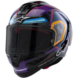 Přilba SUPERTECH R10 limitovaná edice MARTINATOR JORGE MARTIN, ALPINESTARS (modrá/fialová/červená/žlutá) 2025