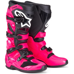Boty TECH 7, ALPINESTARS (růžová/černá) 2025