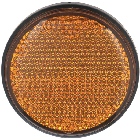 Odrazka kulatá, Q-TECH (oranžová, průměr 60 mm)
