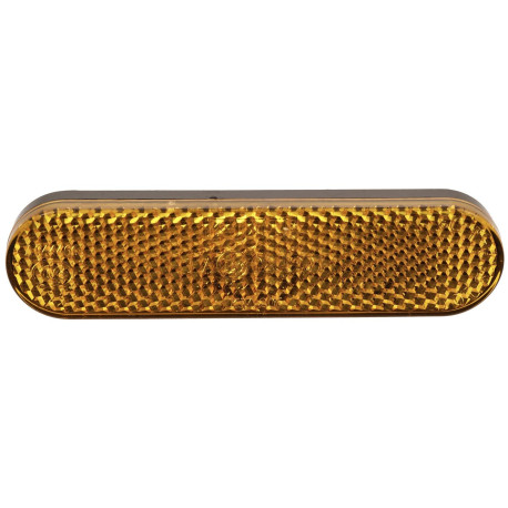 Odrazka obdélníková, Q-TECH (oranžová, se zajišťovacím čepem, 95 x 23 mm)