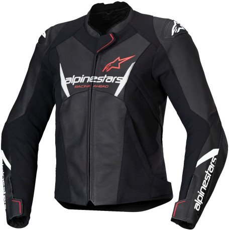 Bunda STELLA FASTER 3, ALPINESTARS (černá/bílá/červená fluo) 2025