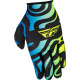 Rukavice LITE, FLY RACING - USA 2025 (černá/modrá/hi-vis)