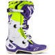 Boty TECH 10 limitovaná edice DIRT STUDIOS, ALPINESTARS (bílá/fialová/žlutá fluo) 2025
