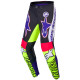 Kalhoty SUPERTECH limitovaná edice DIRT STUDIOS, ALPINESTARS (bílá/fialová/růžová/žlutá fluo) 2025