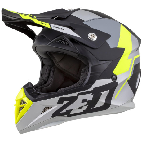 Přilba X1.9 TENDO, ZED (černá matná/tmavě šedá/světle šedá/žlutá fluo) 2025