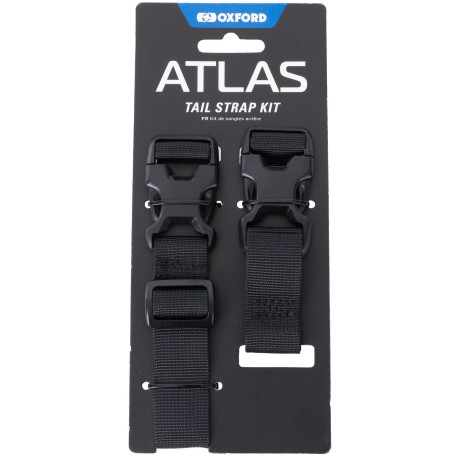 Zavazadlové popruhy Atlas advanced tail straps kit, OXFORD (černá)