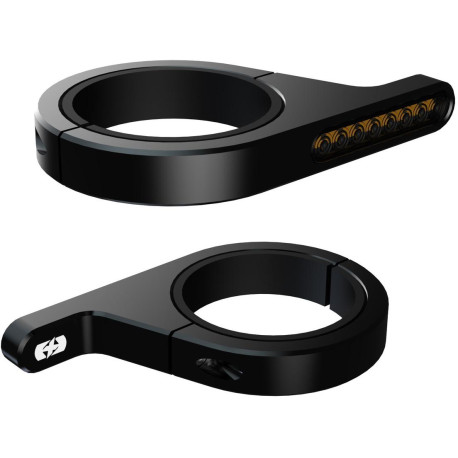 Blinkry na trubky přední vidlice DarkTurner, OXFORD (black)
