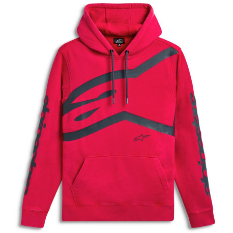Mikina UNBOUND HOODIE, ALPINESTARS (červená)