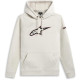 Mikina INSIGNIA HOODIE, ALPINESTARS (světlá off white)