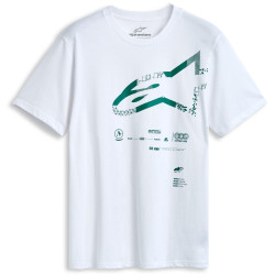 Triko GEOGRAFICA CSF, ALPINESTARS (bílá)