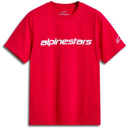 Triko LINEAR WORDMARK 2.0 CSF, ALPINESTARS (červená/bílá)