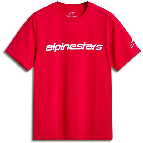 Triko LINEAR WORDMARK 2.0 CSF, ALPINESTARS (červená/bílá)