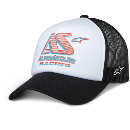 Kšiltovka AYESS TRUCKER, ALPINESTARS (bílá/černá)