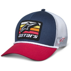 Kšiltovka SELICA TRUCKER, ALPINESTARS (modrá/červená/bílá)