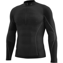 Funkční triko s dlouhým rukávem ke krku zip K-THERMO, chlapecké TECSO (černá)