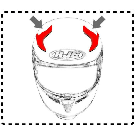 HJC ventilace RPHA 12 Horní Spasso MC3H