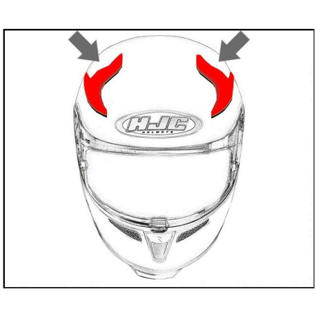 HJC ventilace RPHA 11 Horní Deroka MC1SF