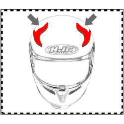 HJC ventilace RPHA ST Horní metal black