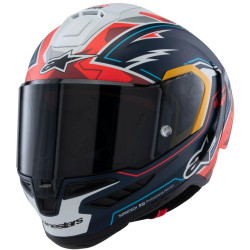 Přilba SUPERTECH R10 limitovaná edice PEDRO ACOSTA, ALPINESTARS (modrá/červená/bílá matná) 2025