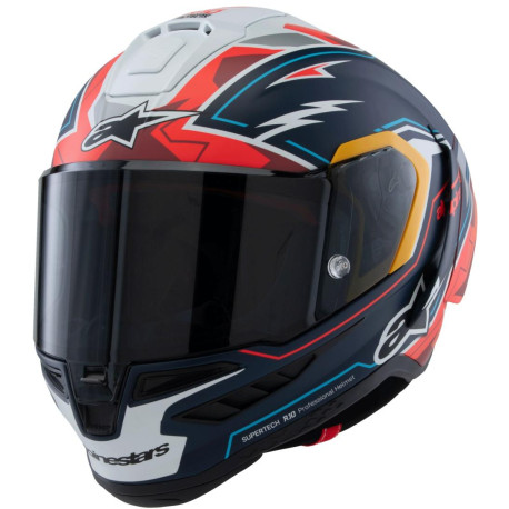 Přilba SUPERTECH R10 limitovaná edice PEDRO ACOSTA, ALPINESTARS (modrá/červená/bílá matná) 2025