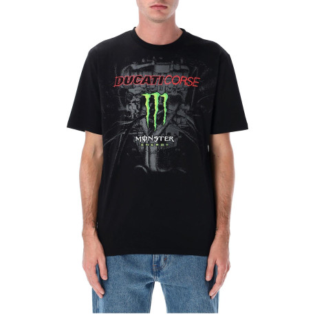 Triko DUCATI CORSE - MONSTER ENERGY (černá, šedá)