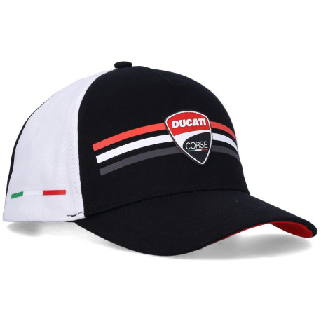 Kšiltovka DUCATI Corse (černá,bílá)