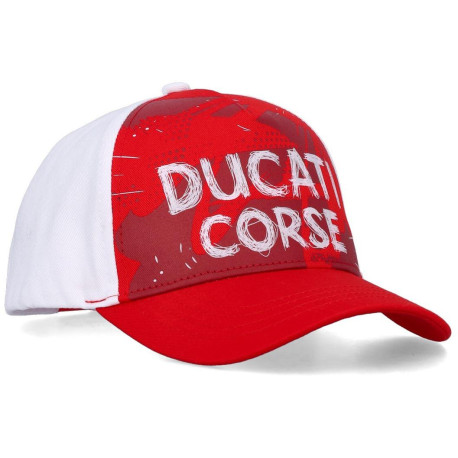 Kšiltovka DUCATI Corse, dětská (červená,bílá)