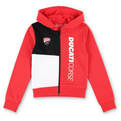Mikina DUCATI CORSE dětská (červená,bílá)