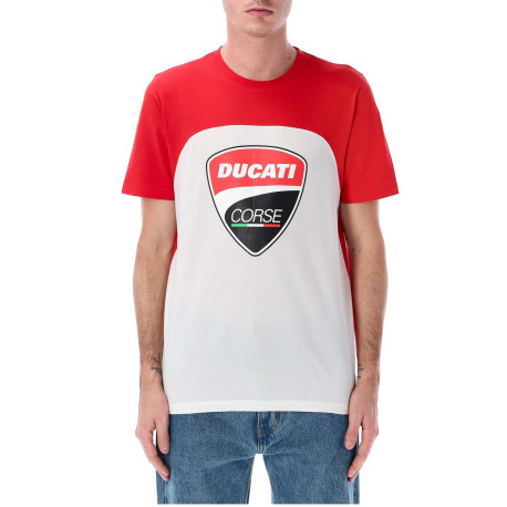 Triko DUCATI CORSE (bílá, červená)