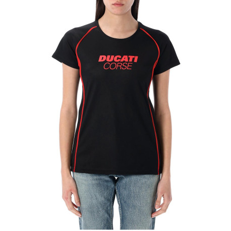 Triko DUCATI CORSE, dámské (černá, červená)