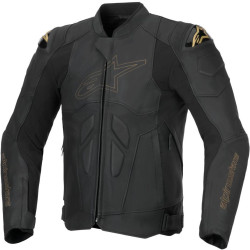 Bunda DUSK, ALPINESTARS (černá/laserovaná kůže) 2025