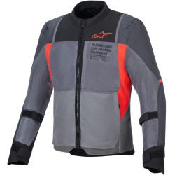 Bunda ST-2 AIR, ALPINESTARS (šedá/tmavě šedá/červená) 2025