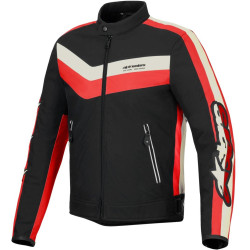Bunda T-DYNO WATER RESISTANT, ALPINESTARS (černá/červená/béžová) 2026