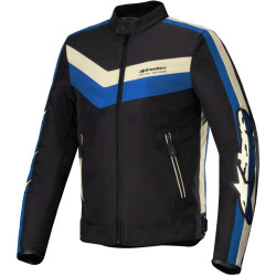 Bunda T-DYNO WATER RESISTANT, ALPINESTARS (černá/modrá/béžová) 2026