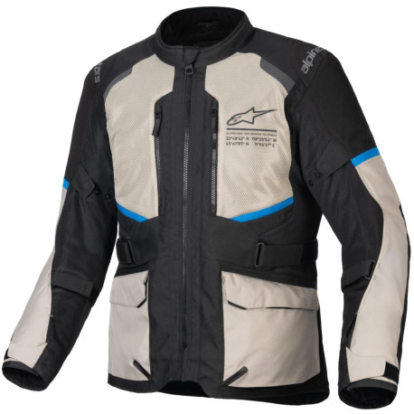 Bunda ANDES AIR DRYSTAR, ALPINESTARS (černá/šedo zelená/modrá) 2025