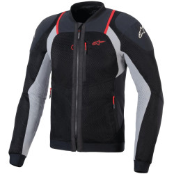 Bunda TROOP-AIR PRO, ALPINESTARS (černá/světle šedá/červená) 2025