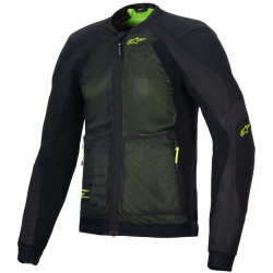 Bunda TROOP-AIR, ALPINESTARS (černá/žlutá fluo) 2026