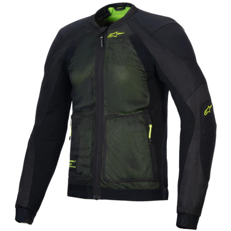 Bunda TROOP-AIR, ALPINESTARS (černá/žlutá fluo) 2025