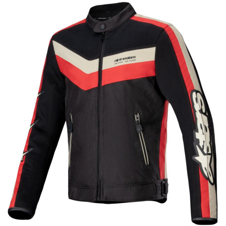 Bunda T-DYNO AIR, ALPINESTARS (černá/červená/béžová) 2025