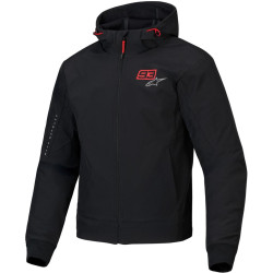 Bunda RADIUM TECH HOODIE MM93 kolekce, ALPINESTARS (černá/červená/šedá) 2025