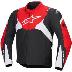 Bunda T-JAWS V4 WATERPROOF HONDA kolekce, ALPINESTARS (černá/červená/bílá) 2025