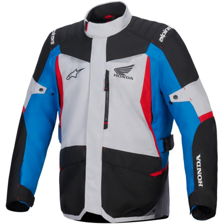 Bunda ST-1 WATERPROOF HONDA kolekce, ALPINESTARS (šedá/modrá/černá/červená) 2025