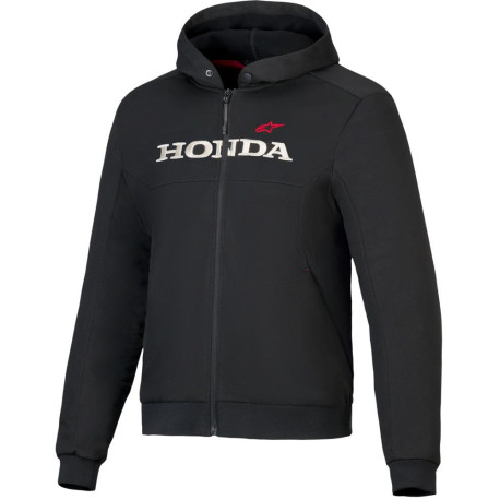 Bunda CHROME V3 SPORT HOODIE HONDA kolekce, ALPINESTARS (černá/krémová/červená) 2025